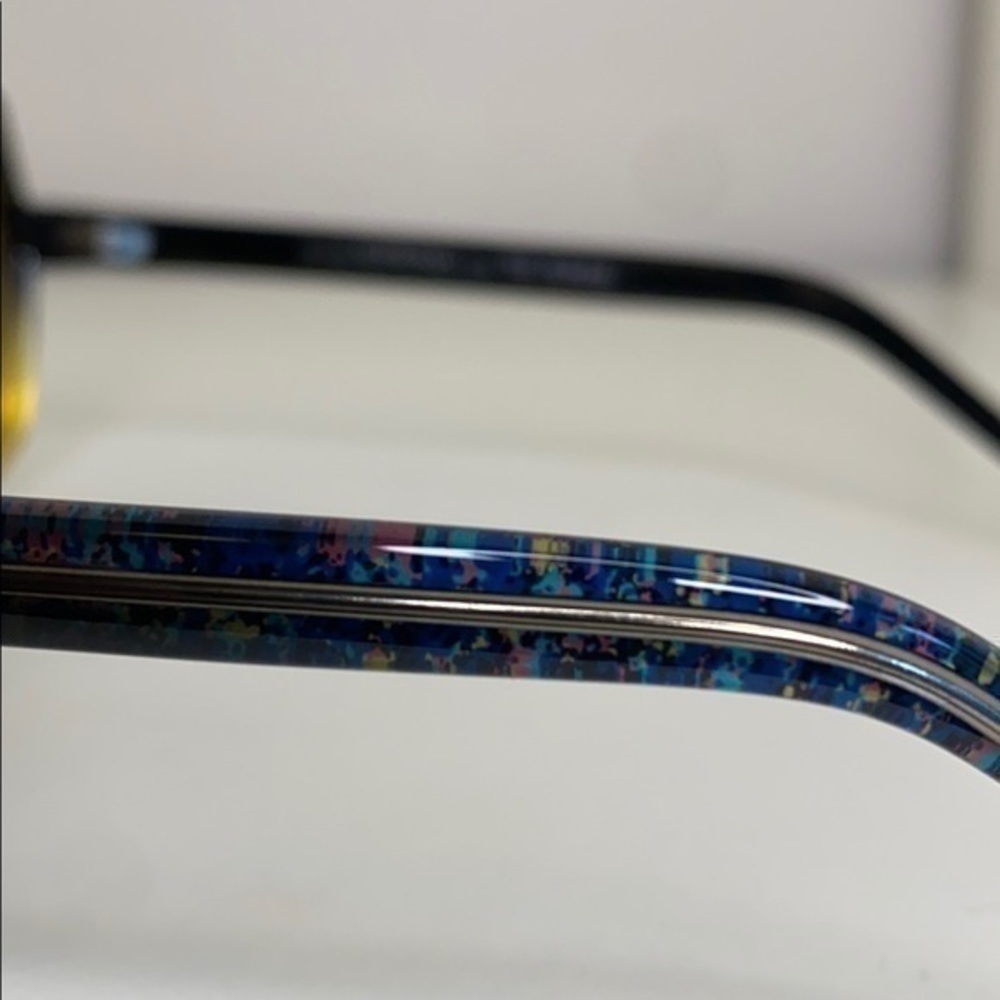 Komono Sunglasses NEW The Bonnie Oversized Geometric Gradient Black Yellow - Picture 12 of 15